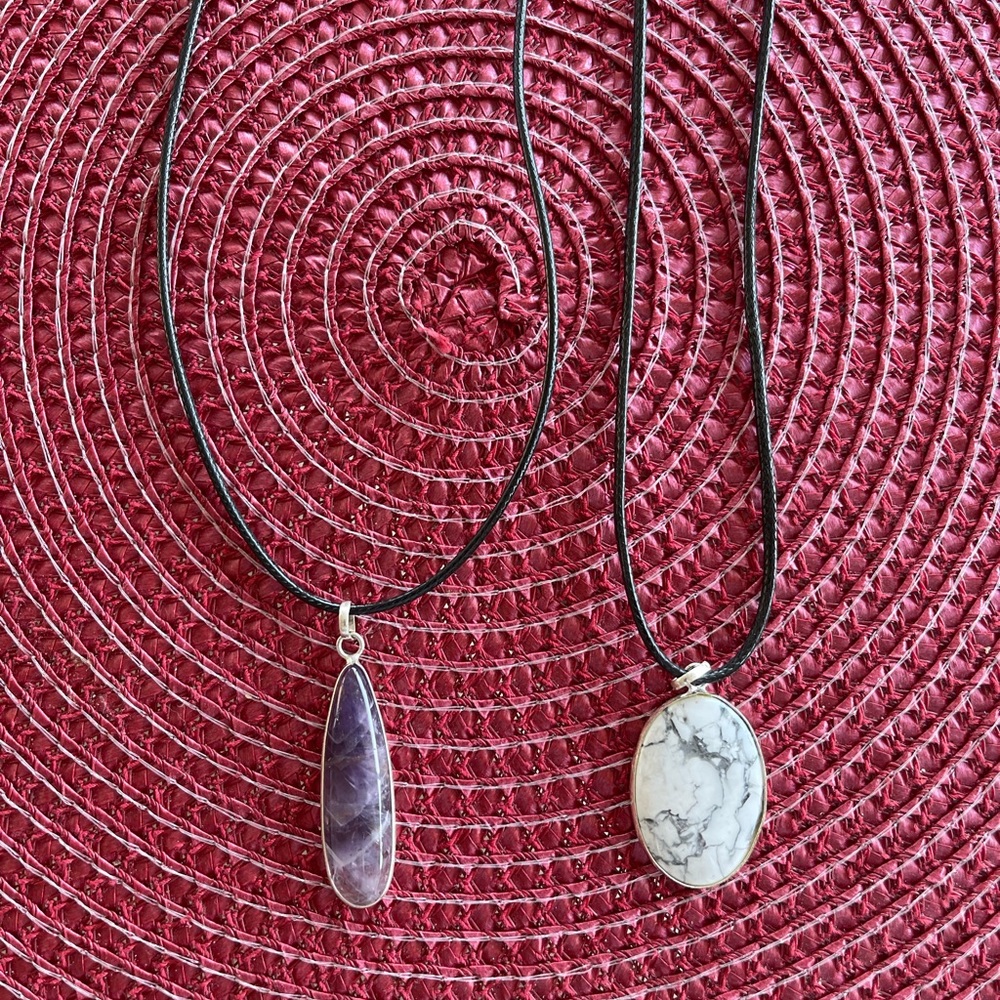 Natural stone necklaces